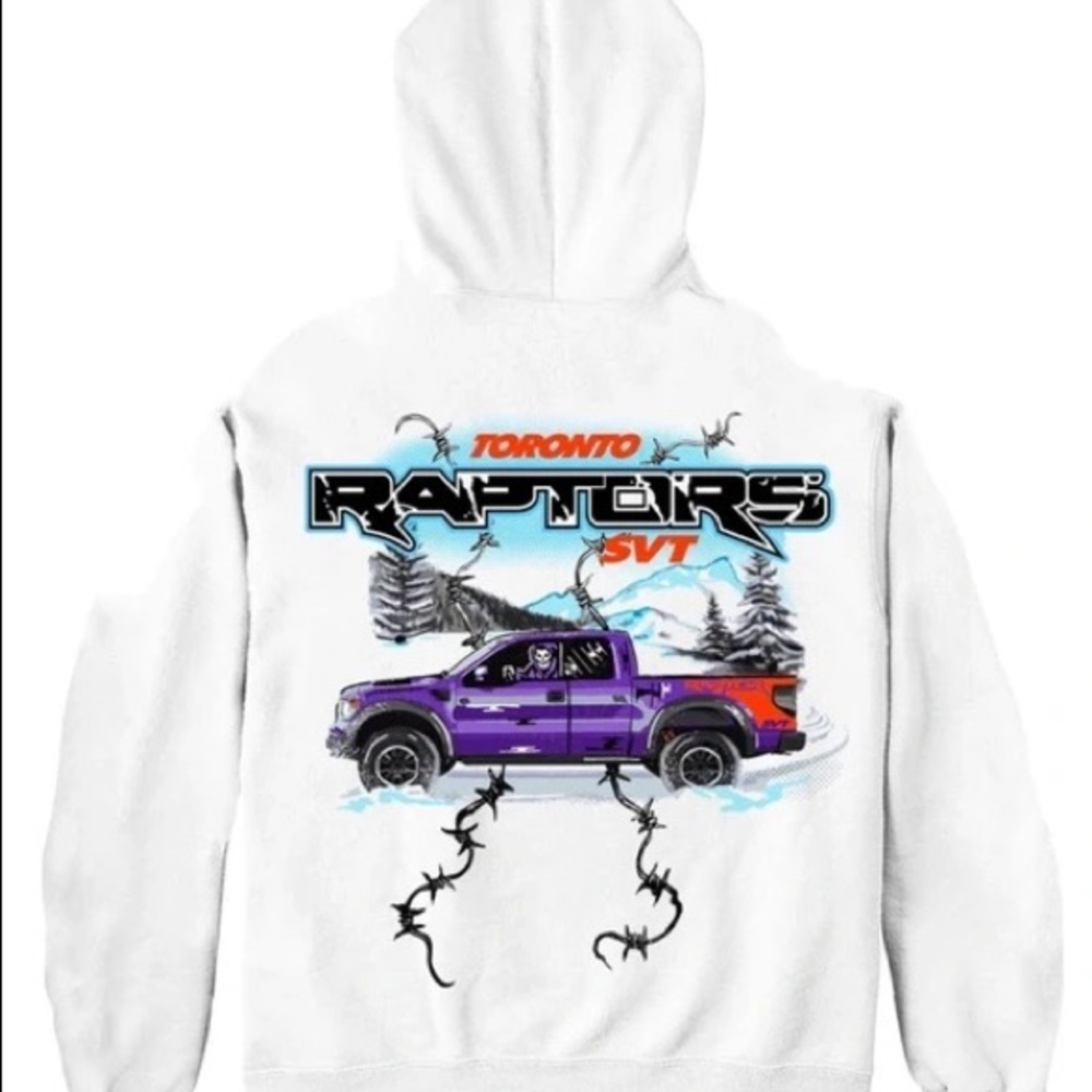Warren Lotas NBA FORD Raptors Hoodie White Large